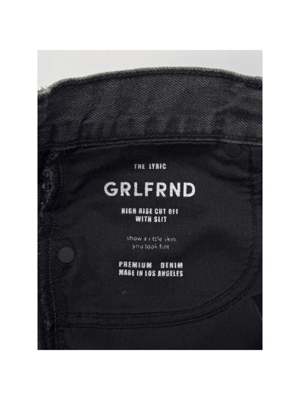 Grlfrnd Lyric High Rise Split Hem Short In Franklin Canyon - Picture 5 of 9